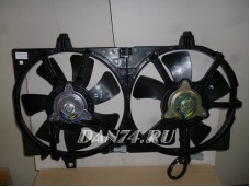 Диффузор радиатора двойной в сборе Nissan BlueBird / Sylphy / AD / Wingroad / Sunny / Almera Classic (98-11)