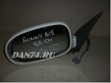 Зеркало левое 3-контактное б/у оригинал Nissan Sunny B15 (98-02)