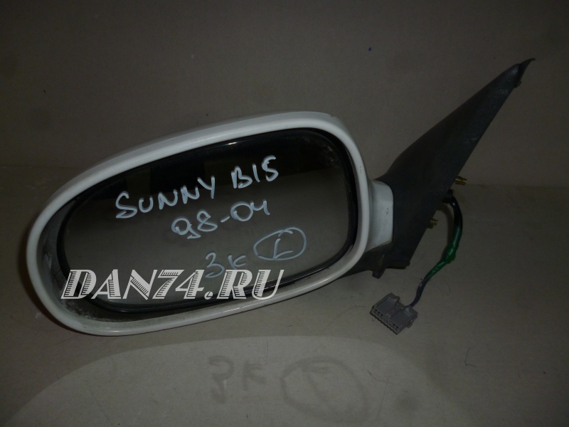 Зеркало Nissan Sunny B15 (98-02) левое 3-контактное б/у оригинал | Ниссан Санни | 2800 руб. | NSB15-Y07